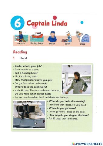 Reading and writing - Captain Linda
