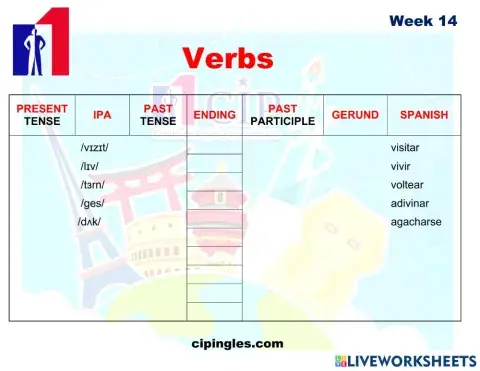 KIDS Verbs exams week 14