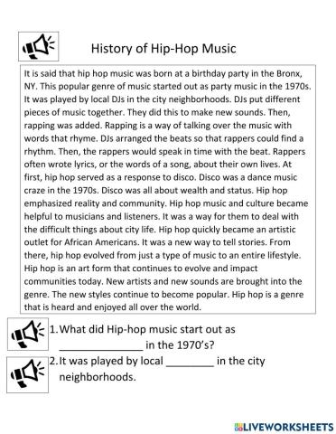 History of Hip Hop