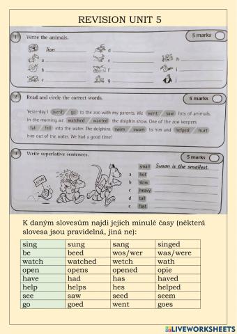 Revision unit 5 - Happy Earth
