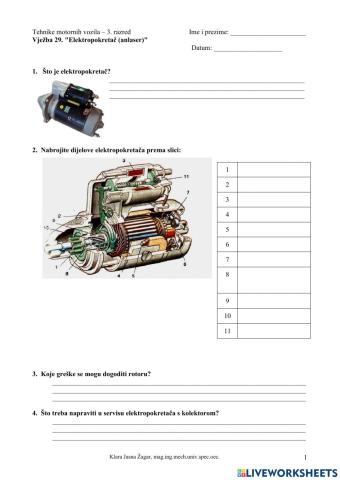 Vježba 29 - Elektropokretač