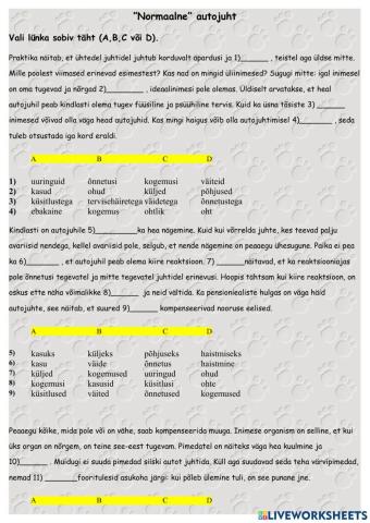 -Normaalne- autojuht