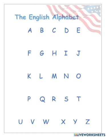 The English Alphabet