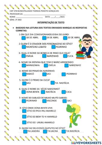 Interpretação-cruzadinha