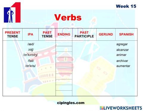 KIDS Verbs week 15