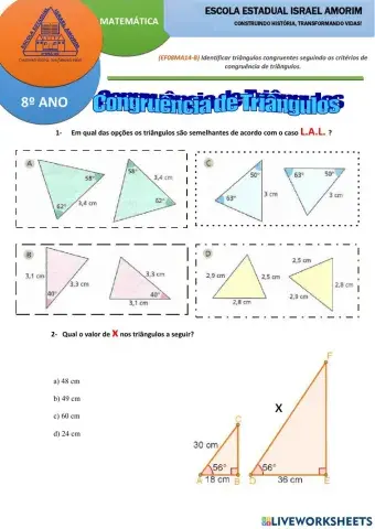 Congruência de Triângulos