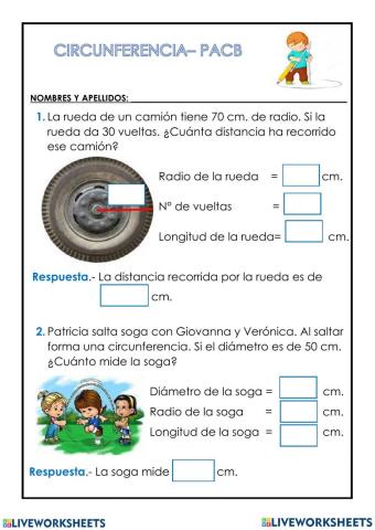Circunferencia, perímetro