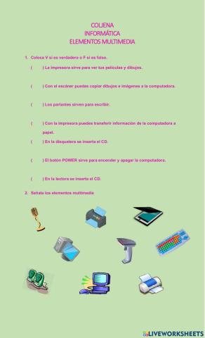 Elementos multimedias