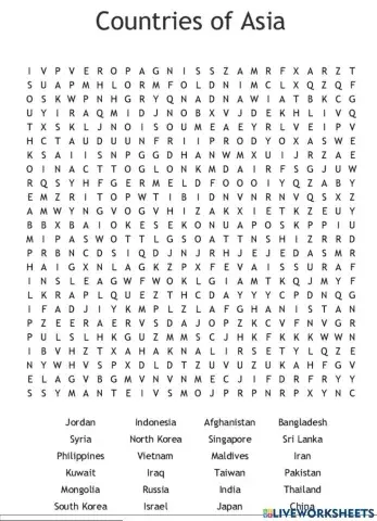Asia Countries