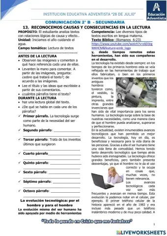 Causas y consecuencias en nuestras lecturas