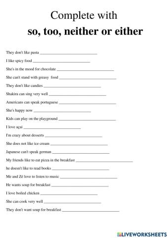 So, too, Either, neither