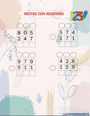 Restas con reservas