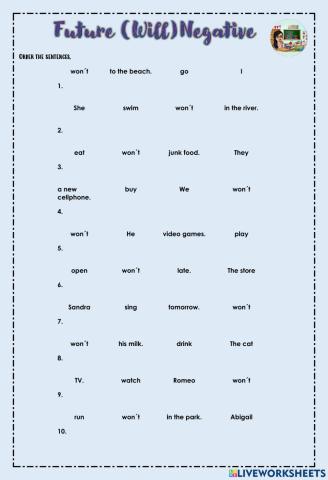 Future (will-negative)