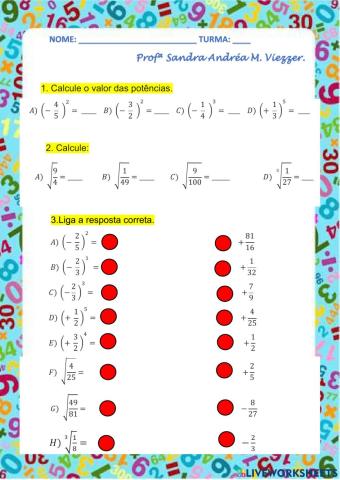 8º Ano- Potenciação
