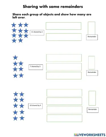 Sharing with remainders
