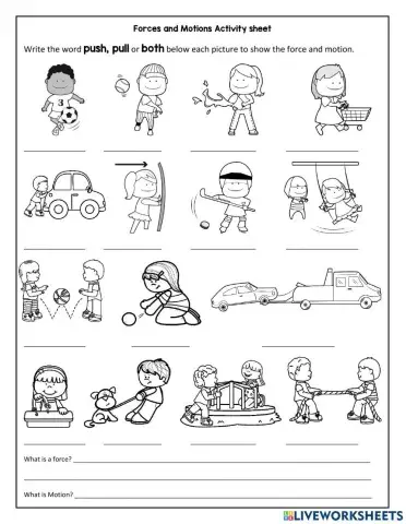 Forces, push or pull