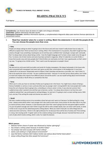 Reading Activity N°2