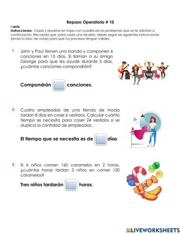 Regla de 3 compuesta y enteros