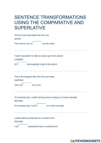 Comparison sent transf