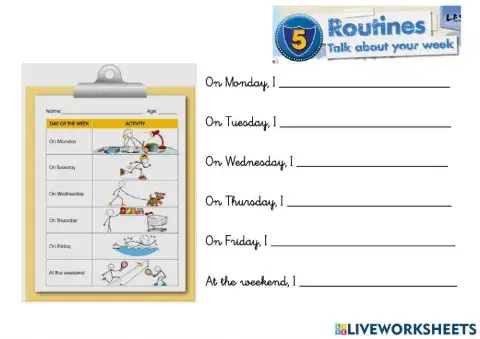 Daily schedule. Heroes 2