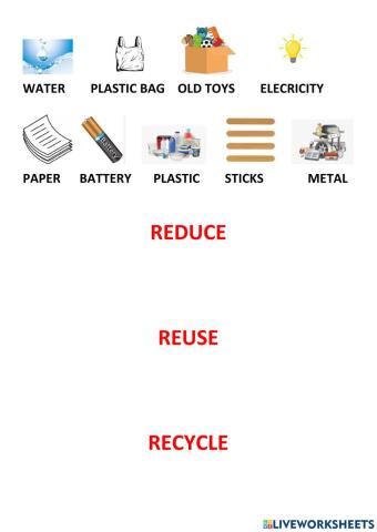 Reuse, reduce, recycle