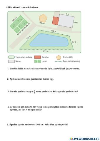 Tekstiniai uždaviniai perimetras