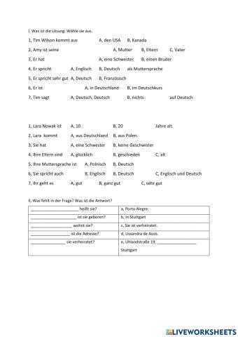 Hörverstehen Tim, Lara