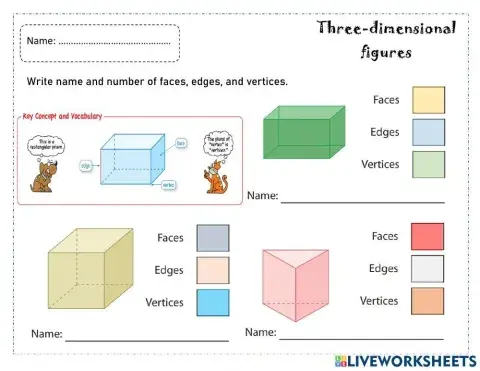 Three-dimensional figures