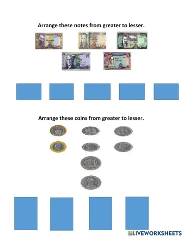 Comparing Jamaican Money