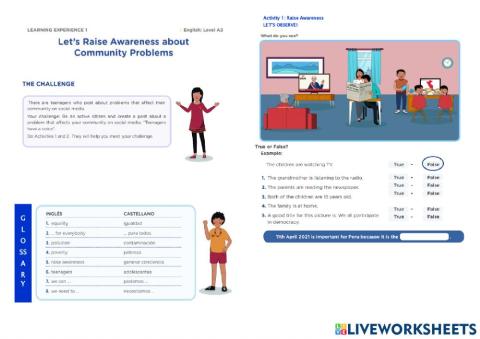 English practice - week 5 - level a1