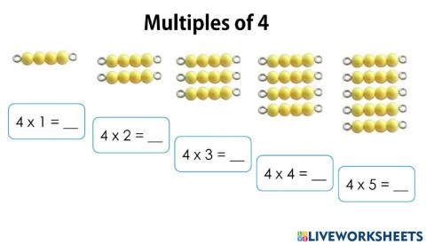 Multiples of 4
