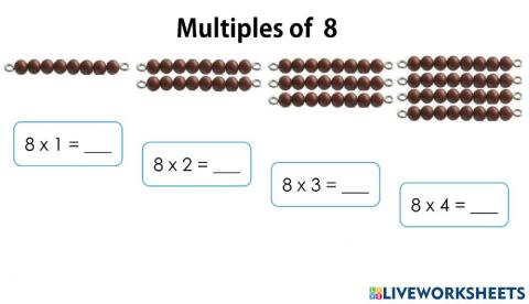 Multiples of 8
