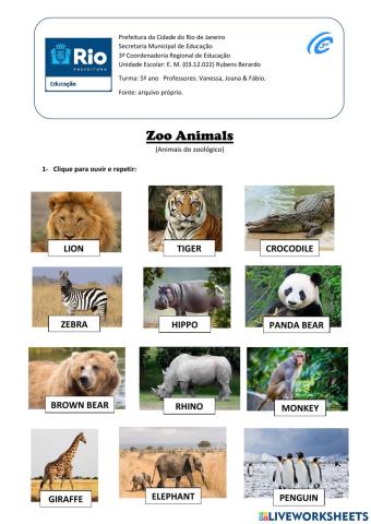 Zoo Animals