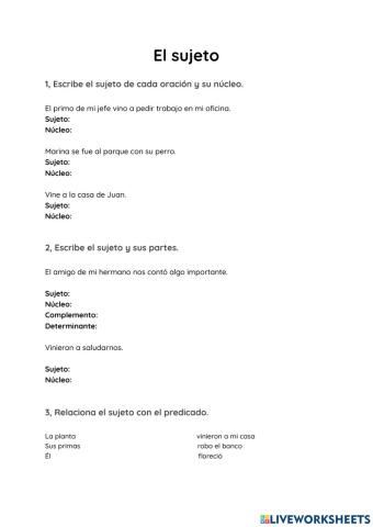 El sujeto