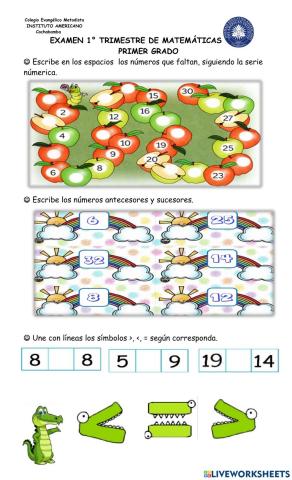 Examen 1º Trimestre matemáticas 2021 - 3
