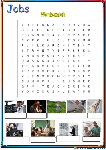 Jobs wordsearch