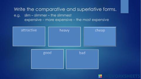 Degrees of comparison 1