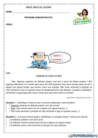 Pronome demonstrativo