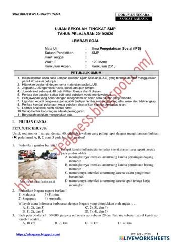 Simulasi Tes USBN Kelas 9