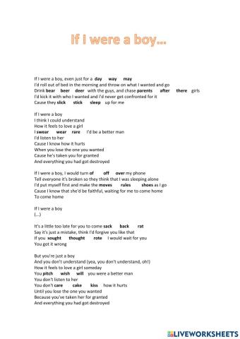 Song listening practice