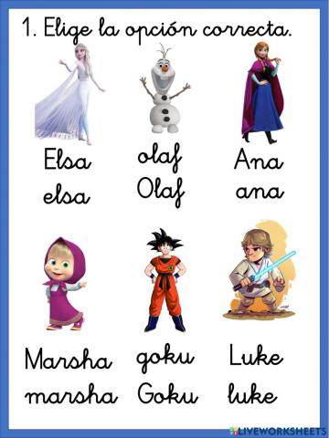 Mayúsculas Nombres Propios