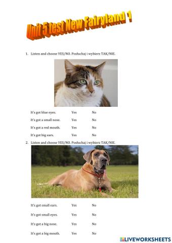 Description of an animal