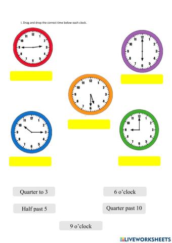 Time Interactive worksheet