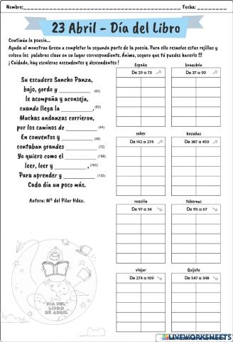 Restas en escalera ascendente y descendente