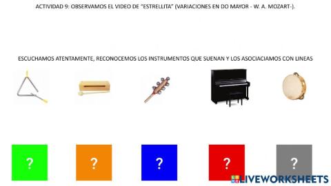 Actividad 9: Estrellita. Apreciación sonora