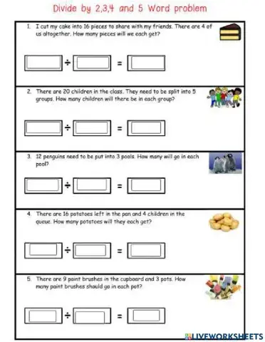 Division word problems