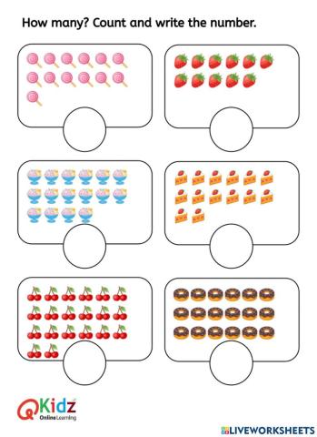Count and write the number