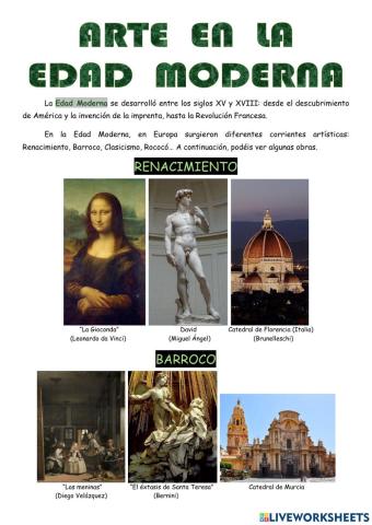 El arte en la Edad Moderna