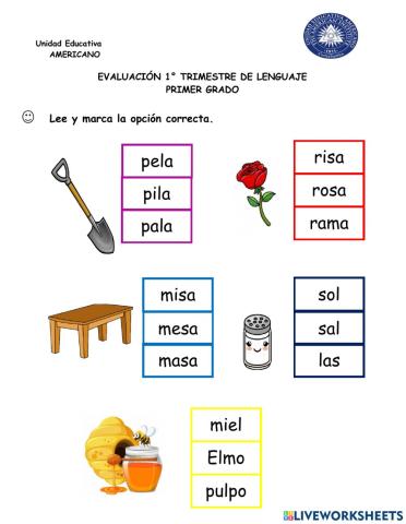 Examen 1º Trimestre lenguaje 2021 - 4