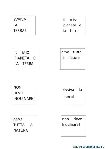 Frasi maiuscolo minuscolo